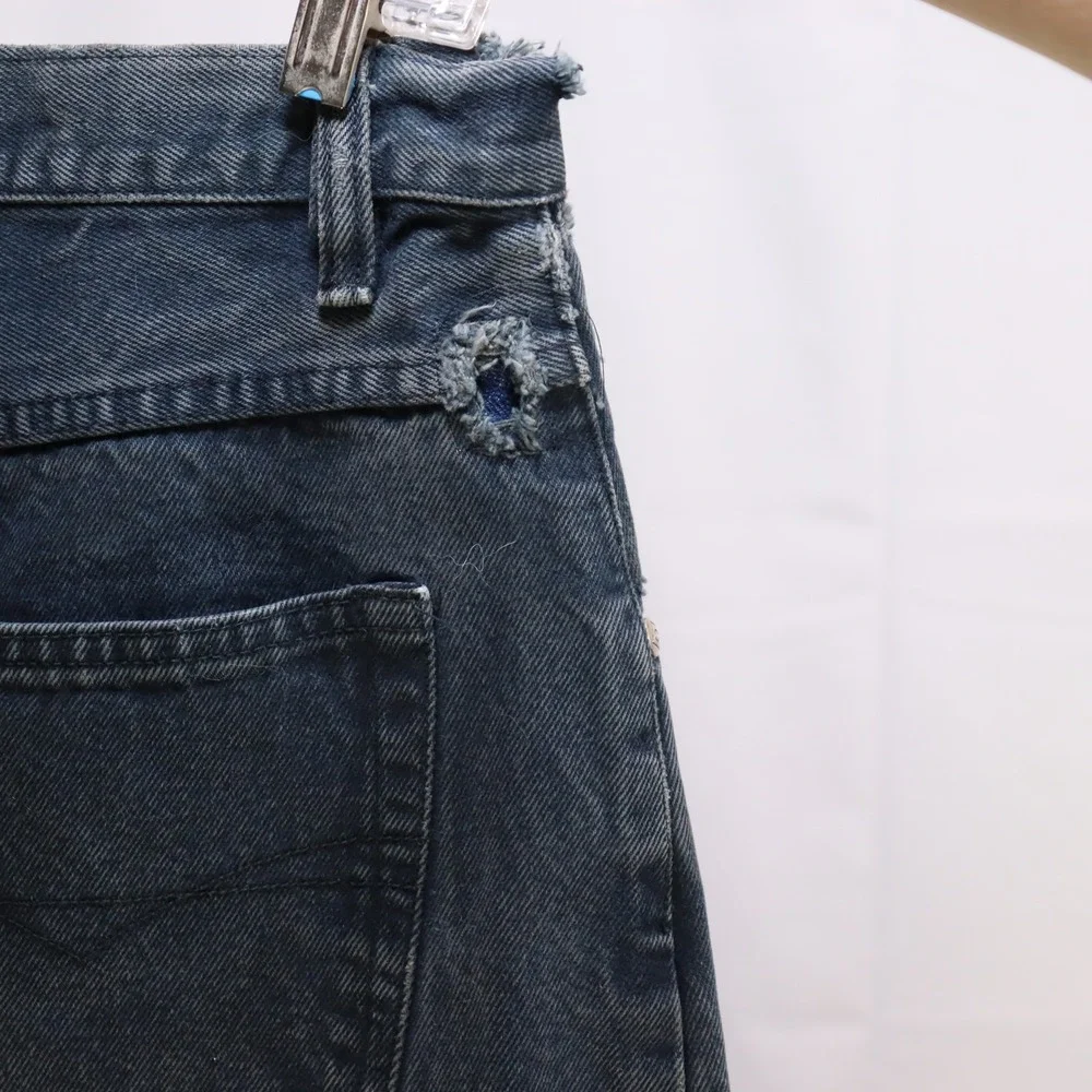 Anchor Blue Baggy‎ Jeans Mens 36x32 Dark Wash 90s Vintage Relaxed Skater Denim